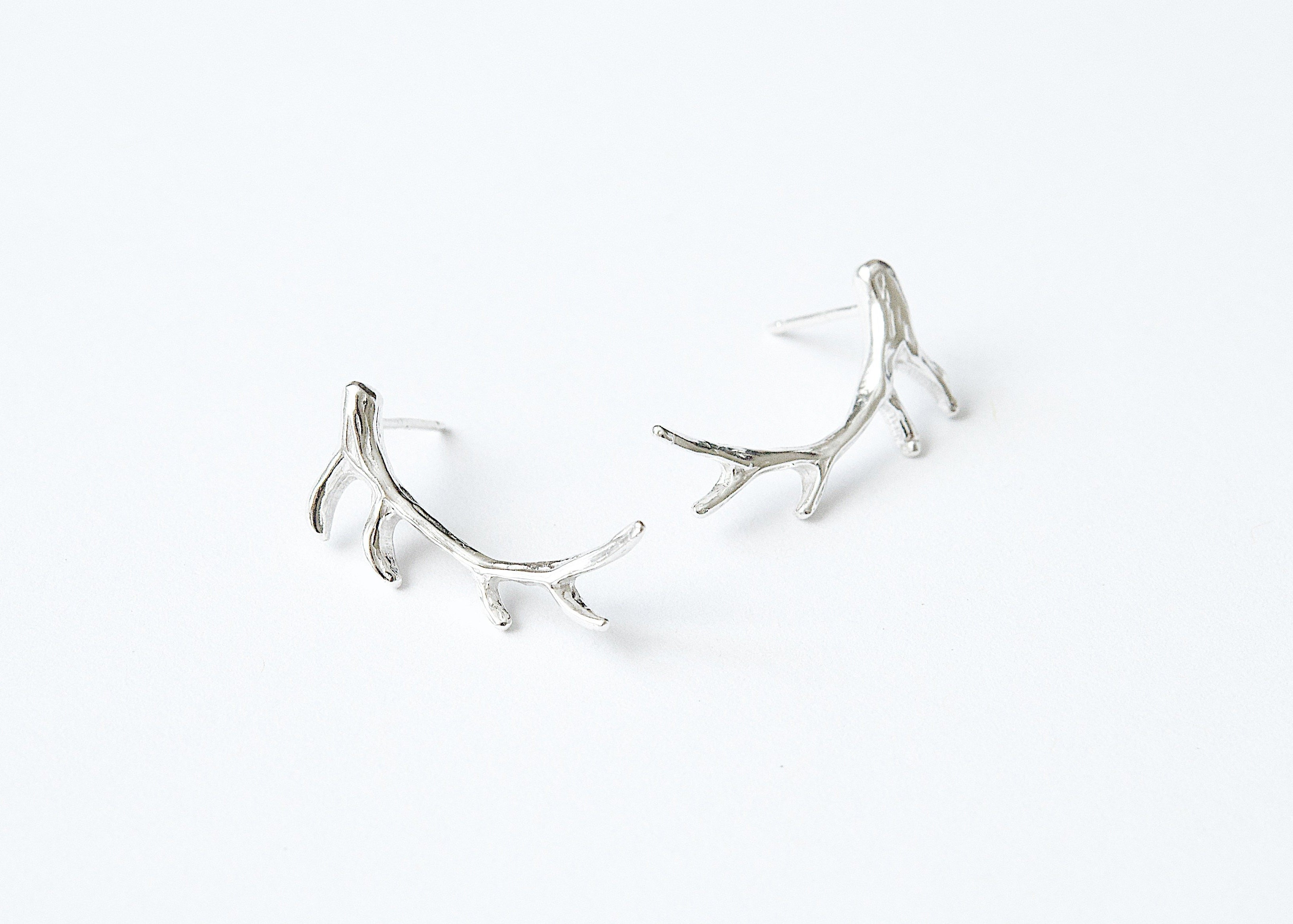 Elk Antler Studs