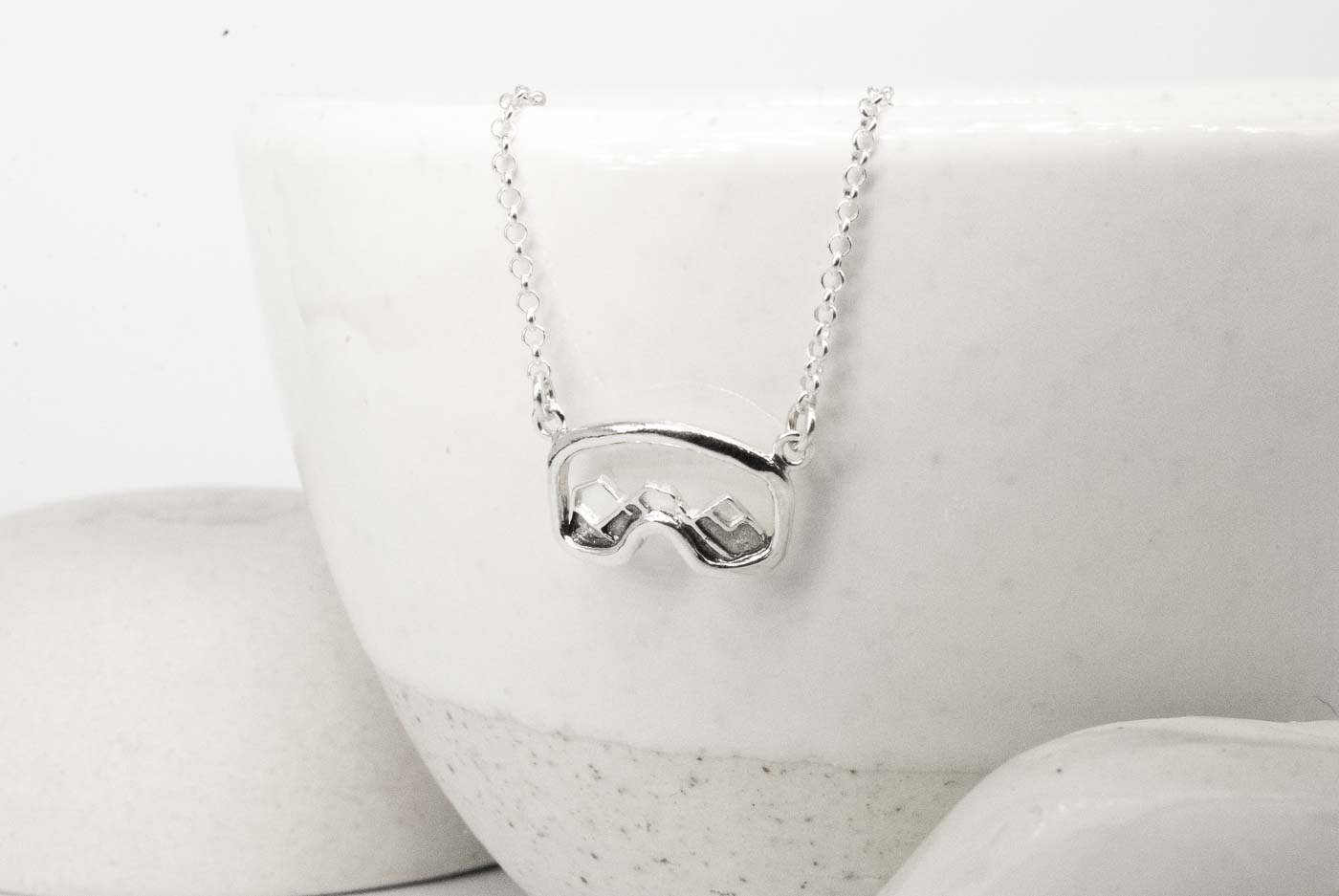 Three Sisters Goggle Necklace