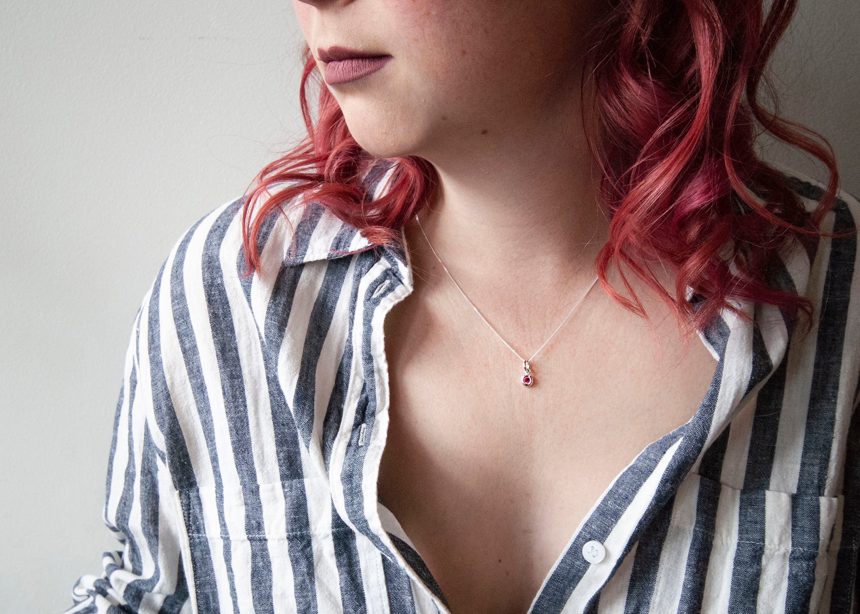 Garnet River Gem Necklace - January