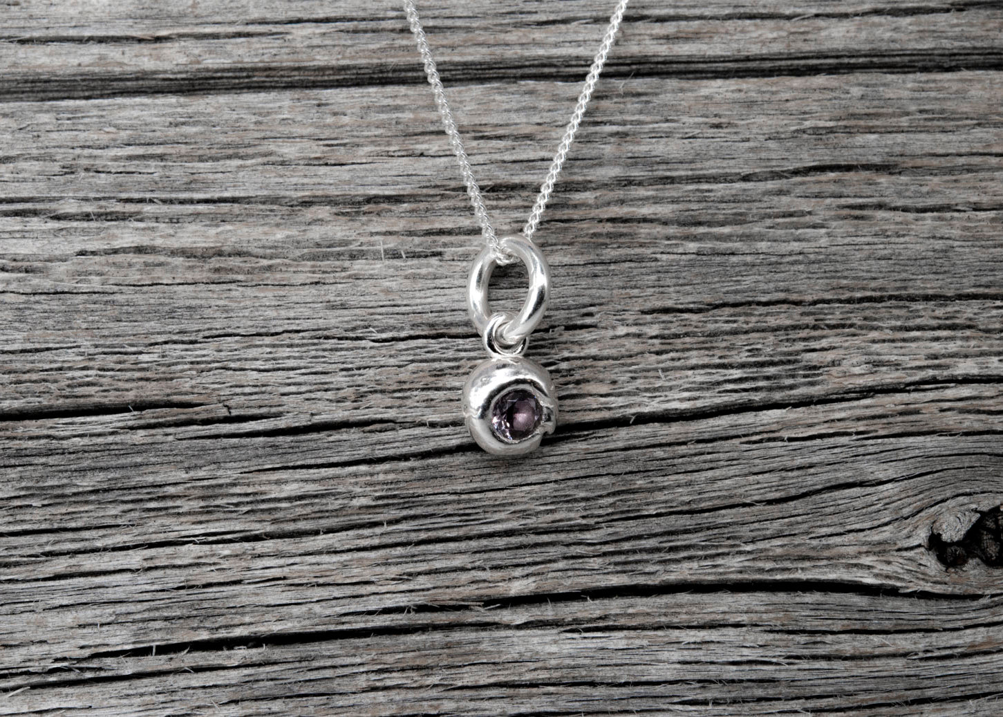 Amethyst River Gem Necklace - February