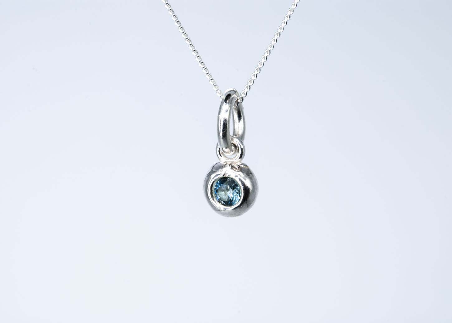 Aquamarine River Gem Necklace - March