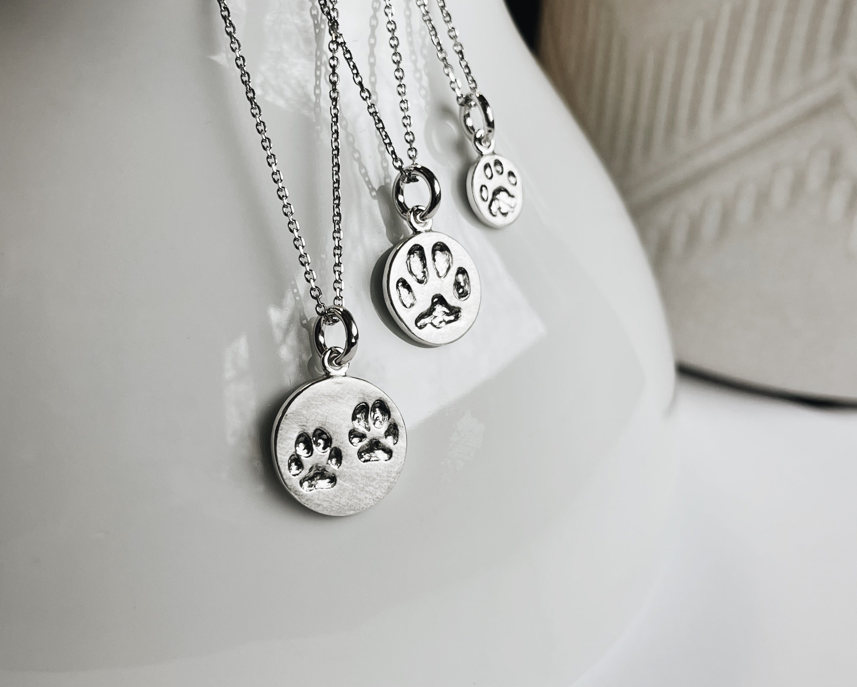 Custom Paw Print Necklace Deposit