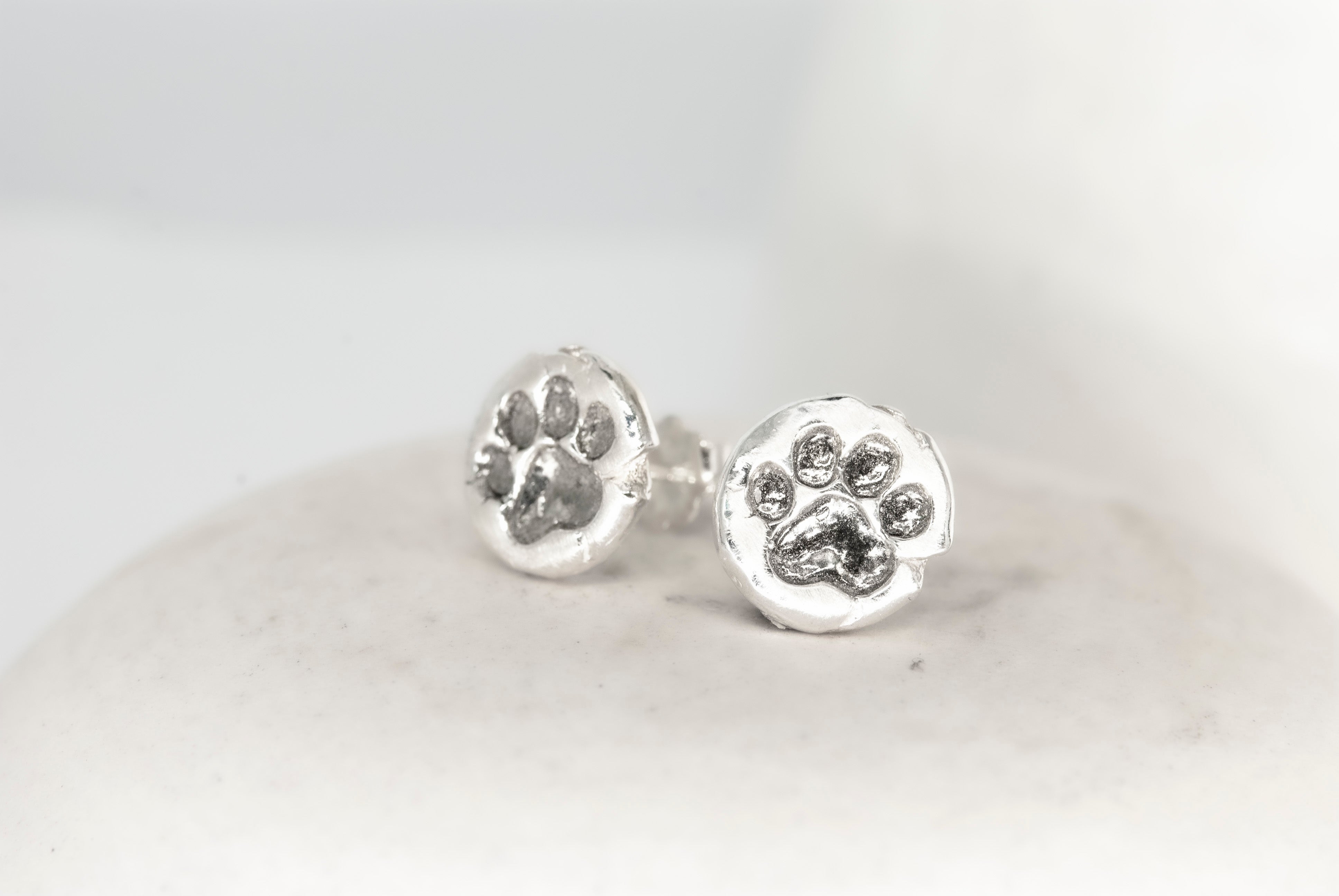 Cat Paw Print Studs