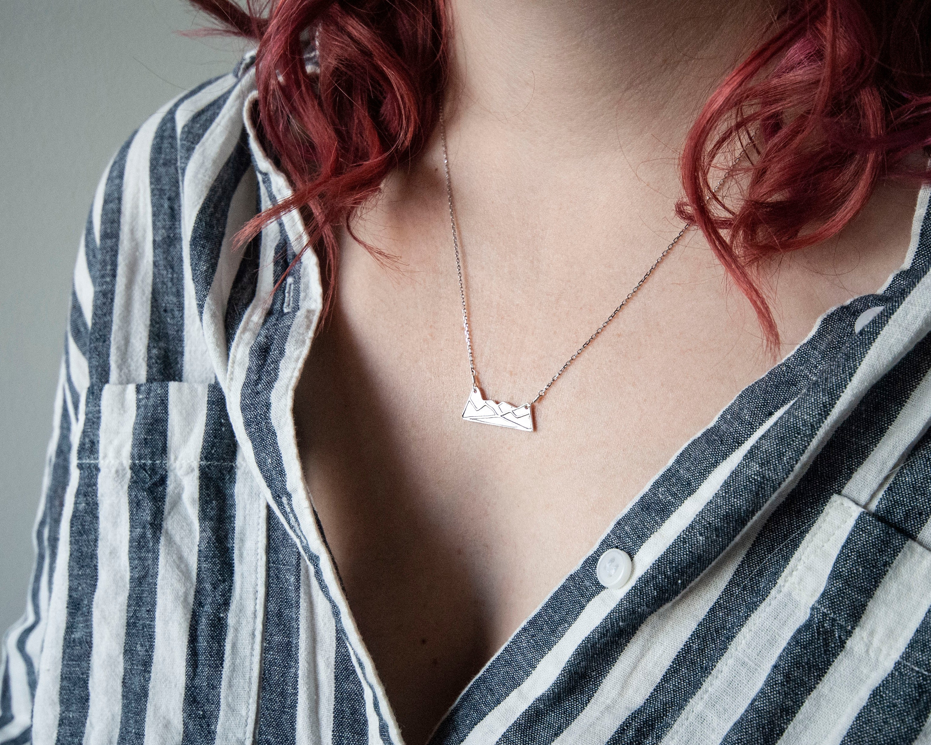 Lake Louise Mountain Necklace