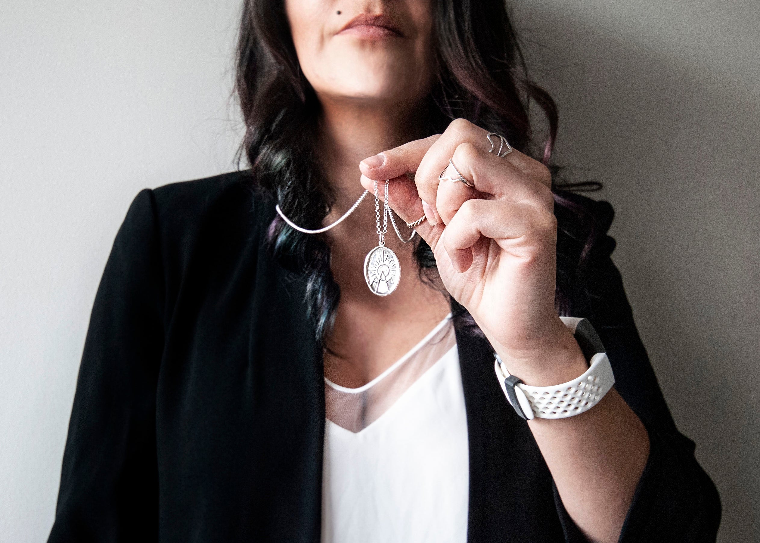 Sun + Moon Mountain Necklace