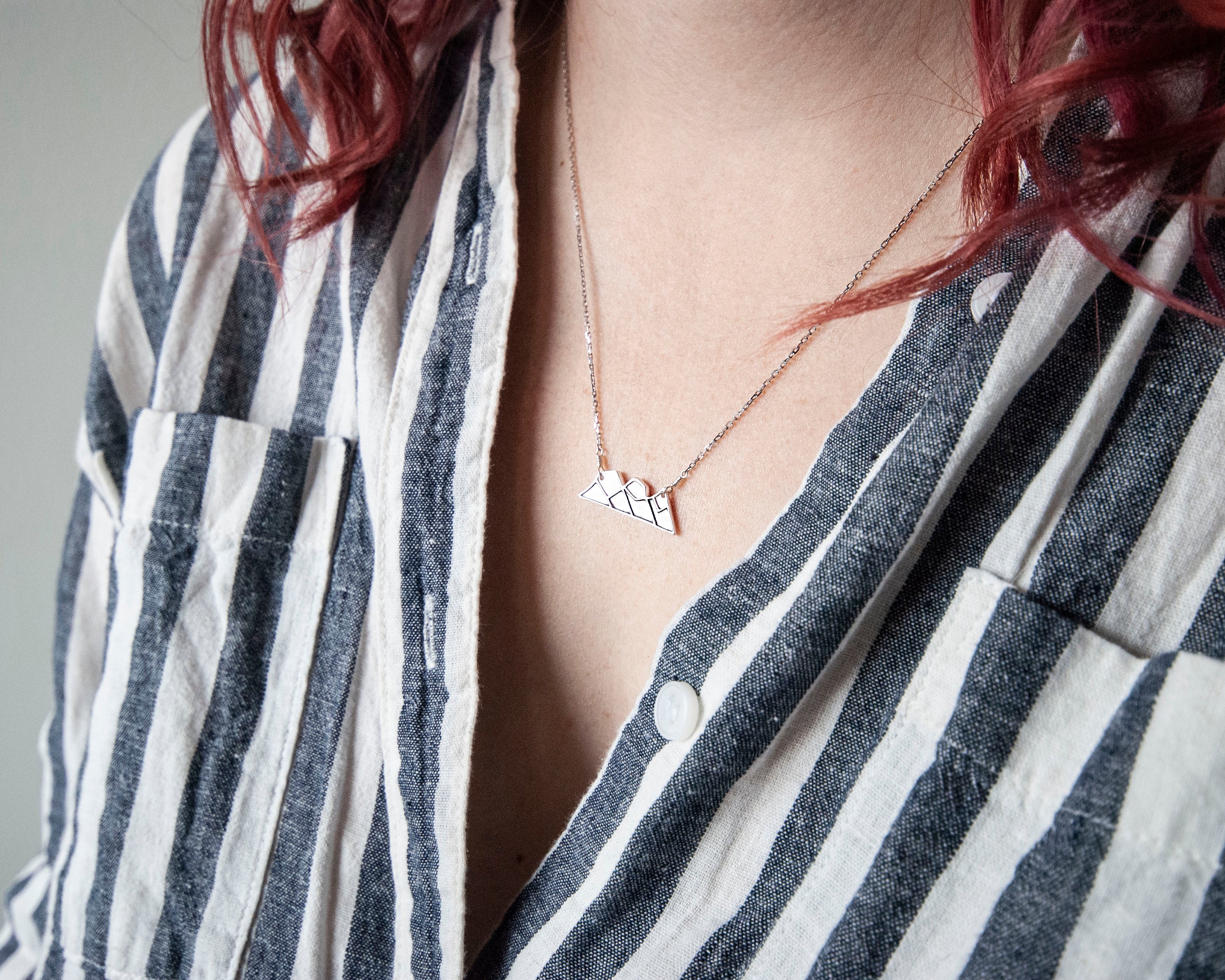 Three Sisters Mountain Necklace