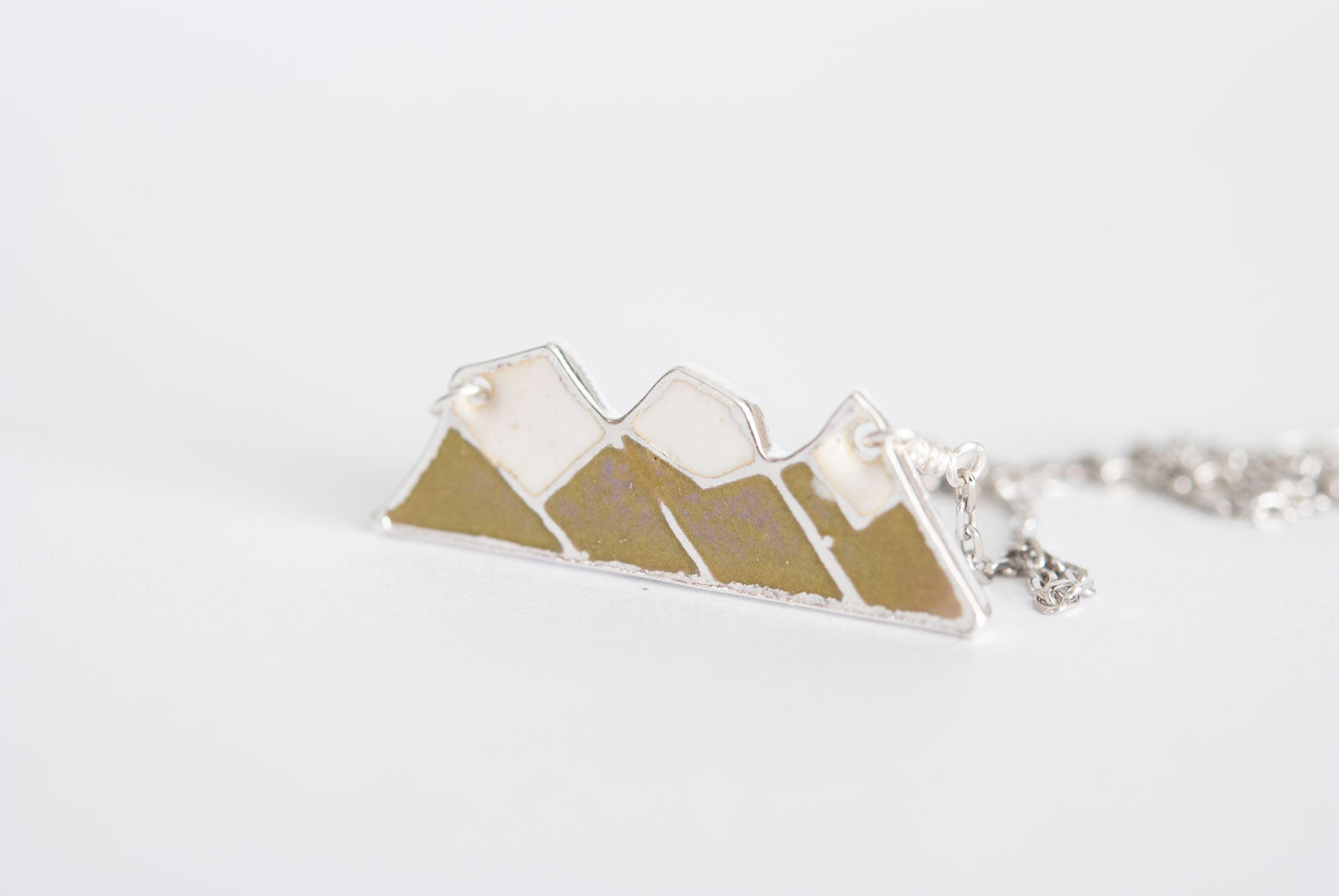 Three Sisters Mountain Necklace - Futura Yellow