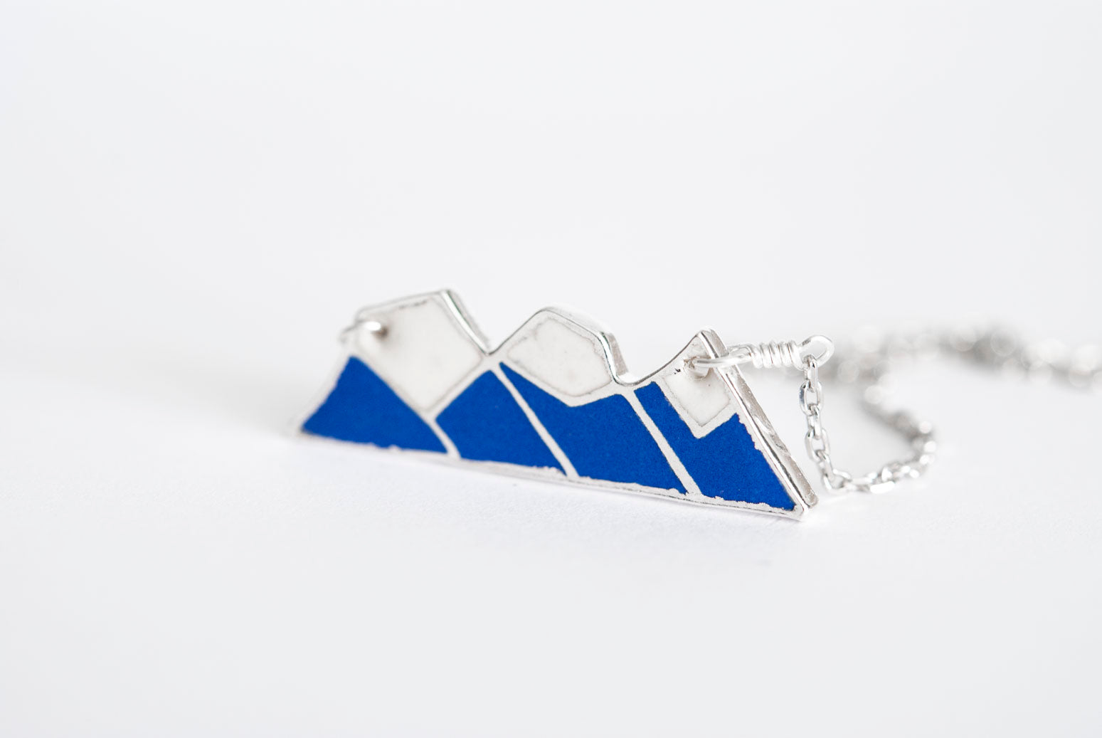 Three Sisters Mountain Necklace - Jazz Blue