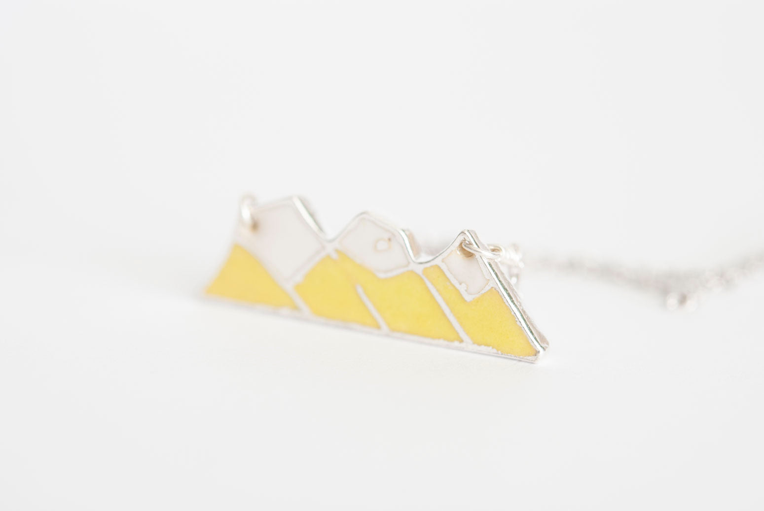 Three Sisters Mountain Necklace - Pomelo Yellow