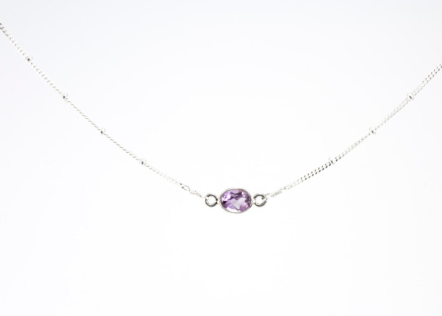 Amethyst Stone Anklet