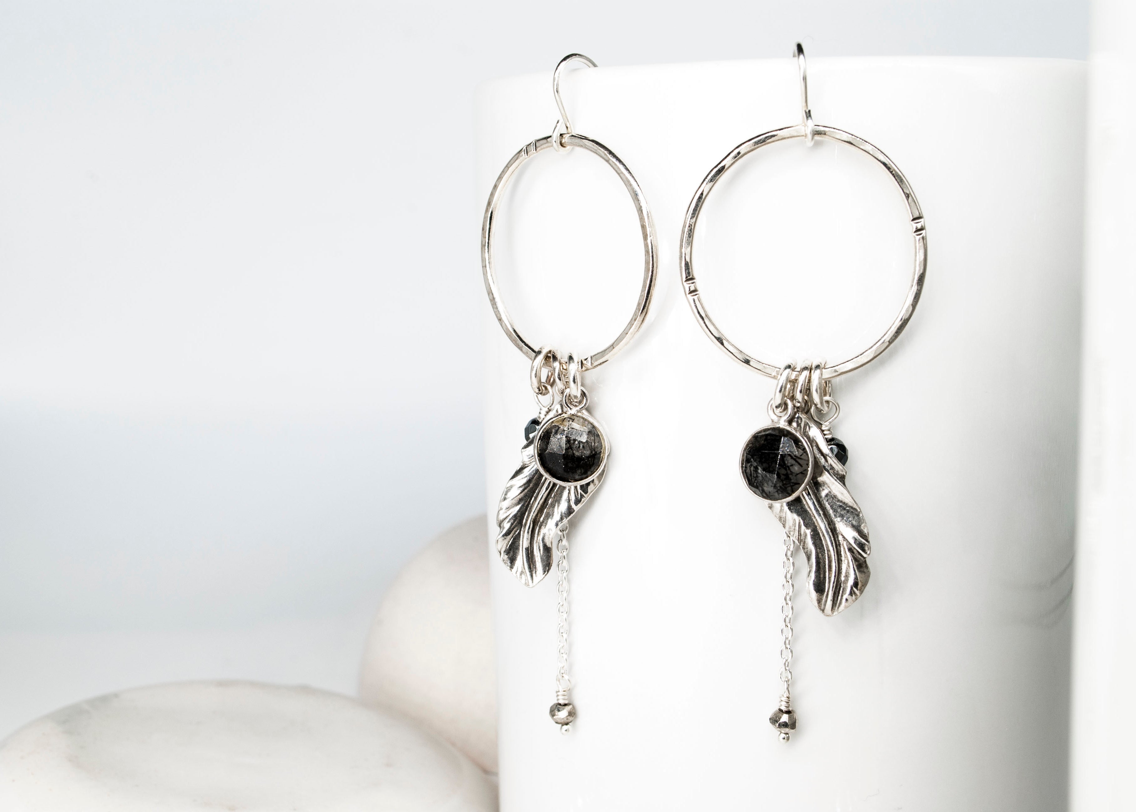 Black Quartz Free Spirit Earrings