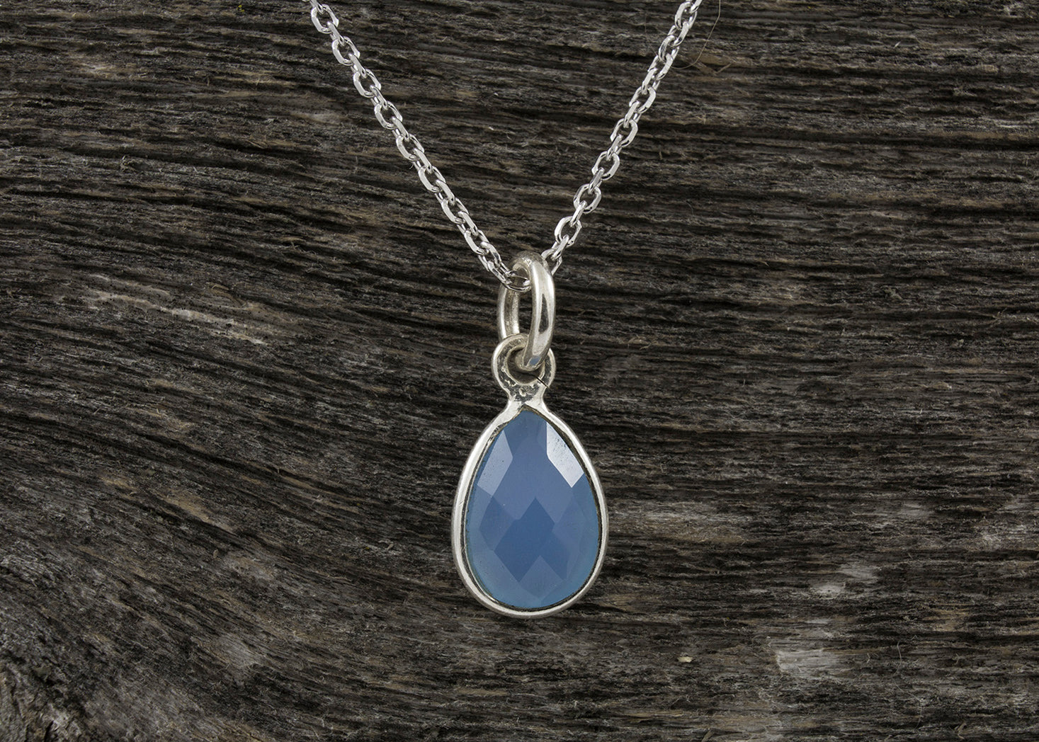 Blue Topaz Stone Necklace