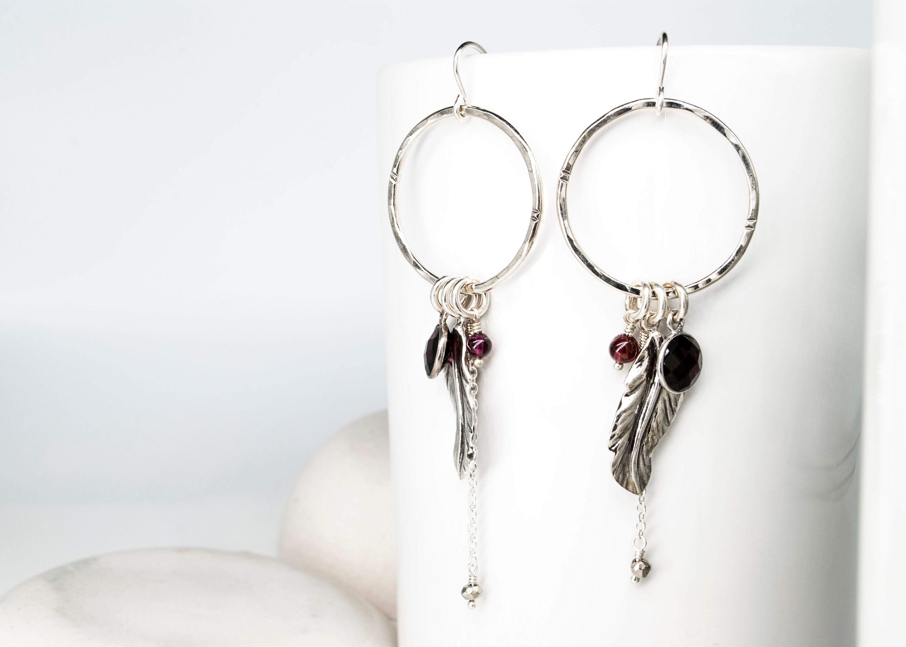 Garnet Free Spirit Earrings