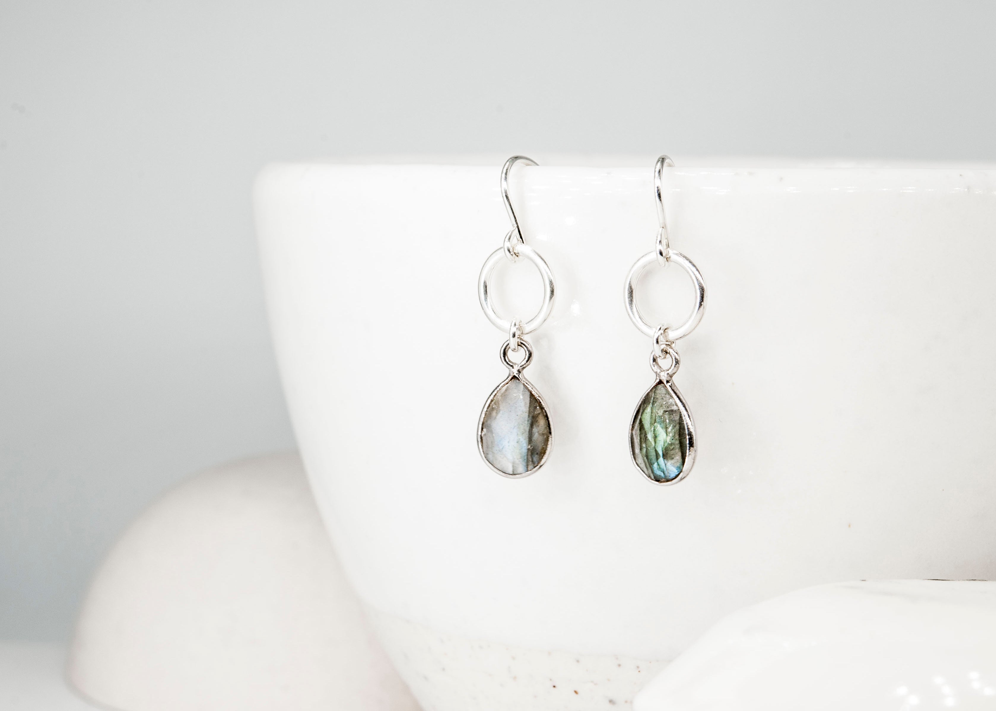 Labradorite Stone Earrings