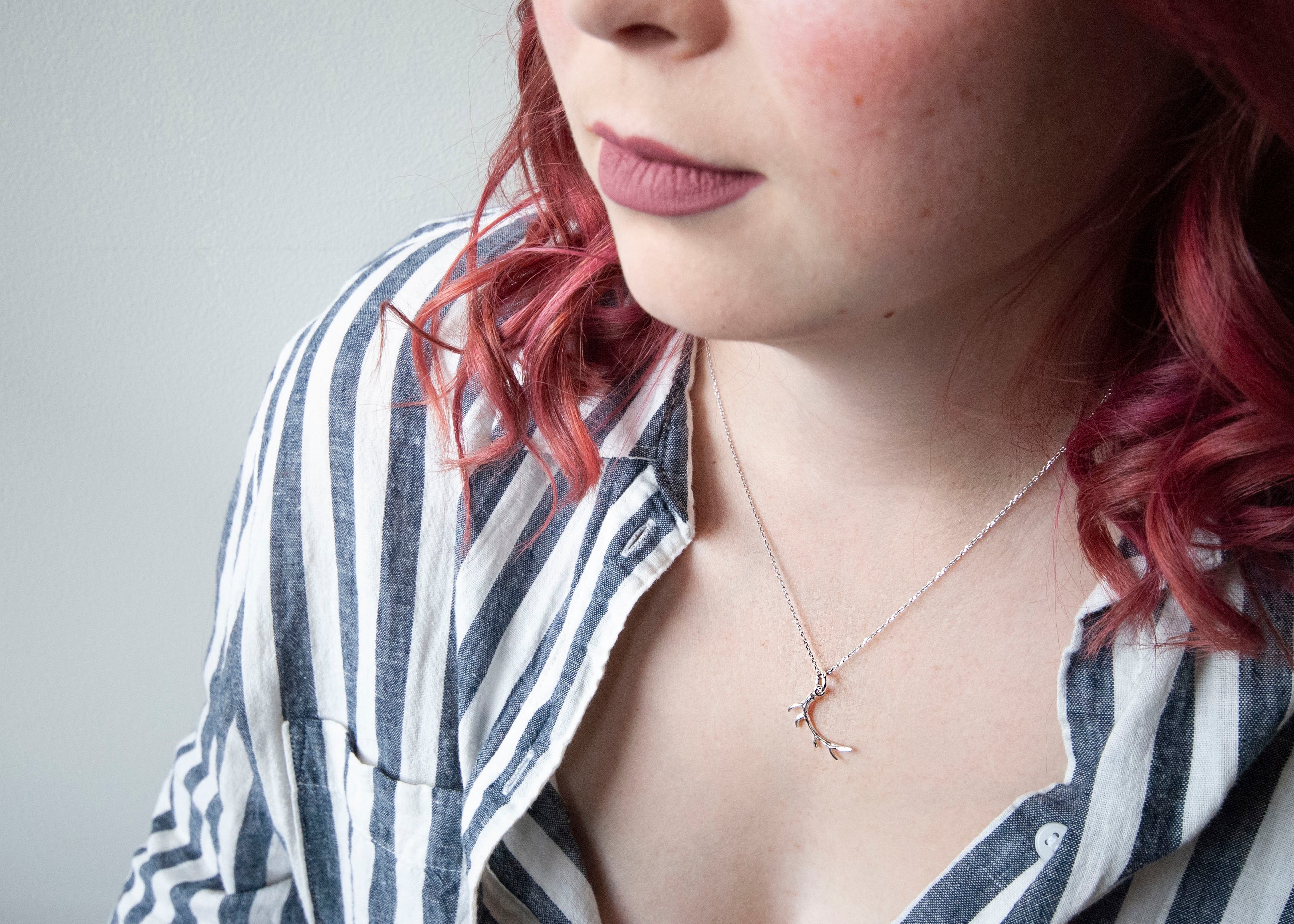 Mini Elk Antler Necklace