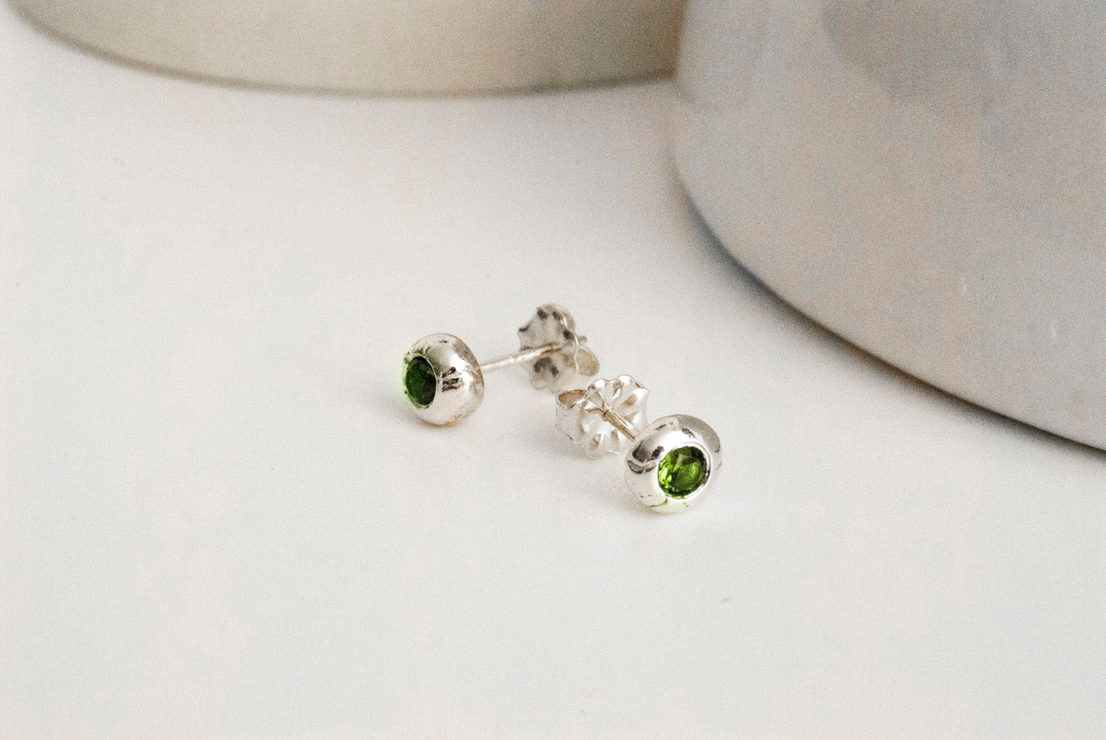 Peridot River Gem Studs (August)