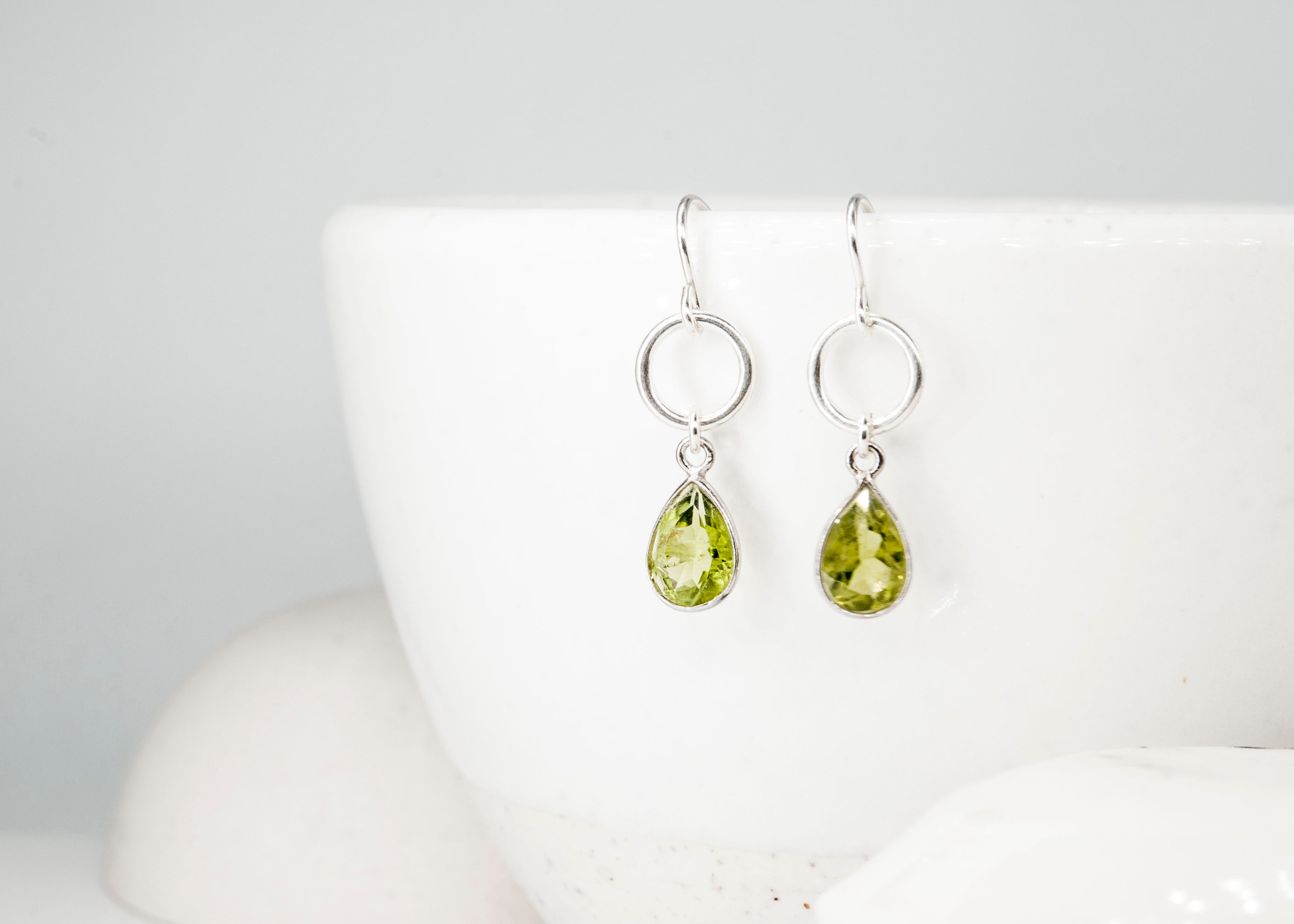 Peridot Stone Earrings