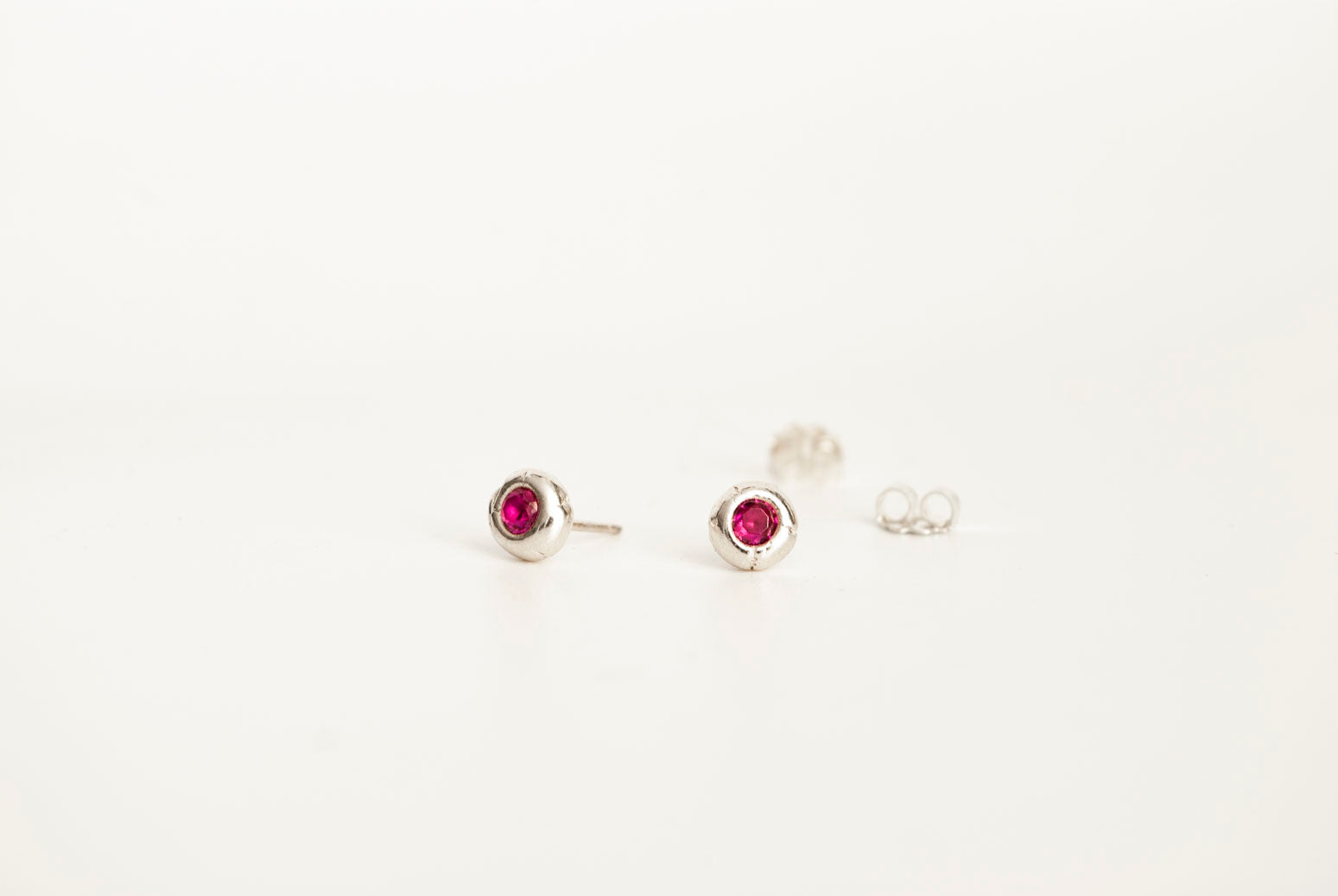 Ruby River Gem Studs - July