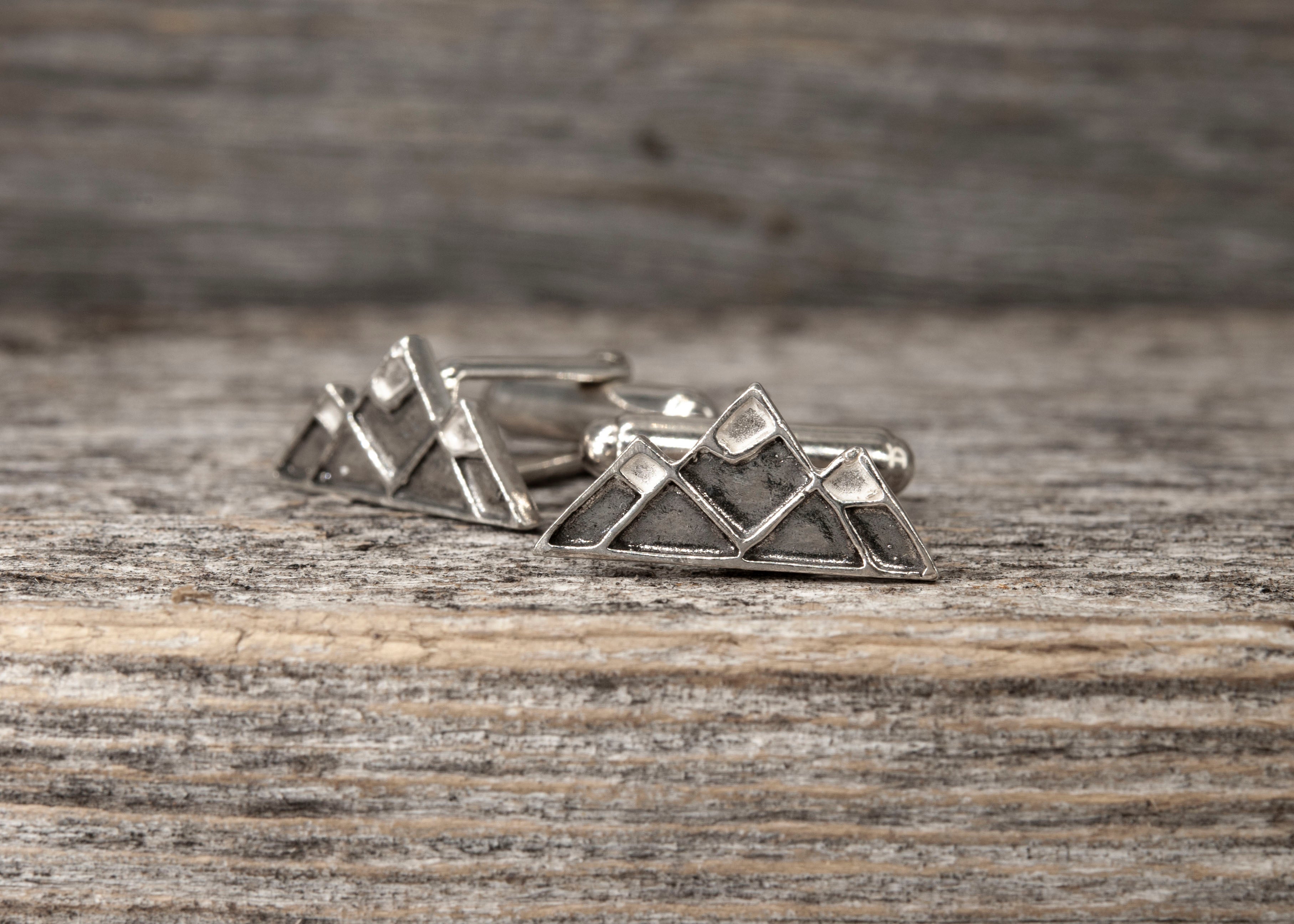 Three Peaks Mountain Cufflinks